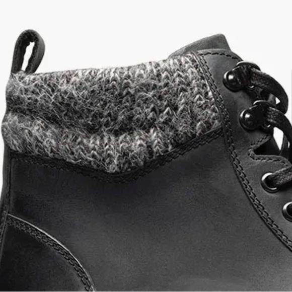 STACY ADAMS NEW Mens Leather Moc Toe Lace Up Ankle Boot - Picture 12 of 13